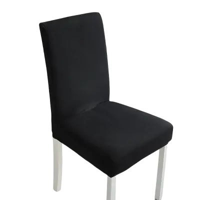 Enobarvna prevleka za jedilniški stol (Black)