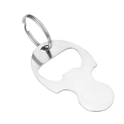 Obesek za ključe z žetonom nakupovalnega vozička Silver M