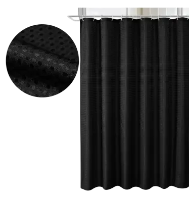 Vodoodporna tuš zavesa za kopalnico Black M