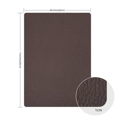 Samolepilni našitek iz PU usnja DarkBrown