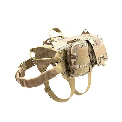 Taktični pasji pas - Molle Vest Camouflage M