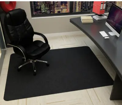 Talna obloga za lesena tla, podloga za pisarniški stol, 20X90 cm Black