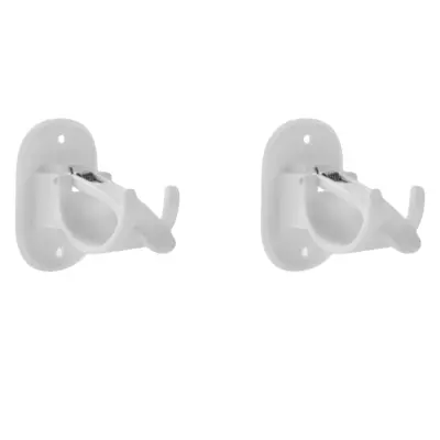 Močni in diskretni nosilci za karnise, 2 kosa White