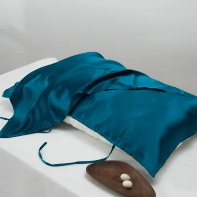 Prevleka za blazino iz 100 % murvine svile NavyBlue