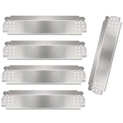 5 Kosov Nadomestne Plošče za Vročino za Plinski Žar - Srebrna