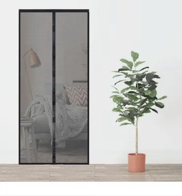 Mreža proti komarjem za vrata Black S