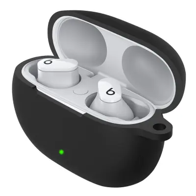 Zaščitna torbica, odporna na udarce, s karabinom, Beats Studio Buds Black