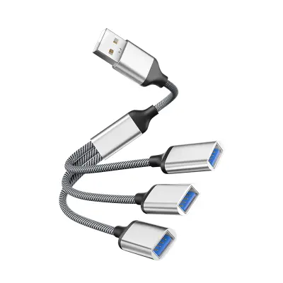 3-Port USB Hub razdelilni adapter Silver