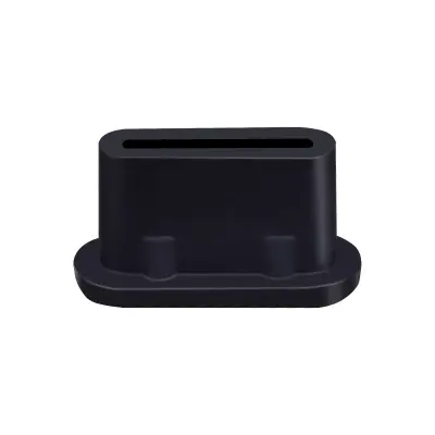 USB-C čepi za prah za mobilne telefone in prenosnike, 5 kosov Black