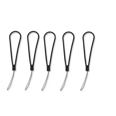 5 paketov paščkov za mobilne telefone, USB naprave in obeske za ključe Black