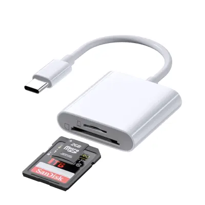 Čitalnik kartic TYPE-C Dual SD/TF za hitri prenos podatkov