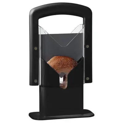 Rezalnik kruha Bagel Slicer z varnim oprijemom Black
