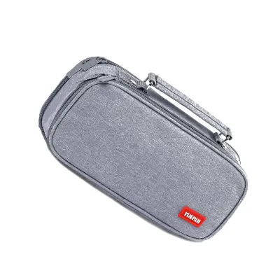 Prenosna platnena torbica za svinčnike - velika prostornina Grey