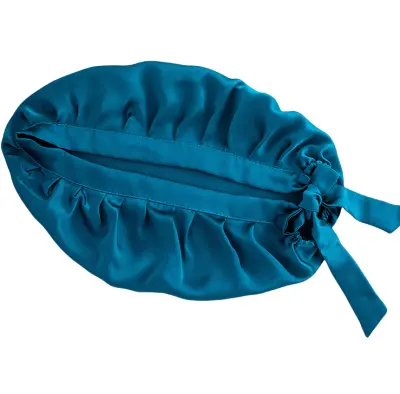 16 Momme Mulberry Silk spalna kapa Blue