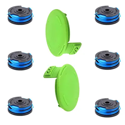 Nadomestna vrvica za navijanje in komplet pokrova za trimer z nitko Greenworks   6 tuljav