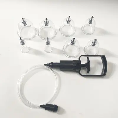 Set za domačo terapijo s skodelicami - 8 skodelic s škatlo za shranjevanje