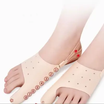 Korektor za Hallux Valgus, nastavljiva opornica za poravnavo prstov  S