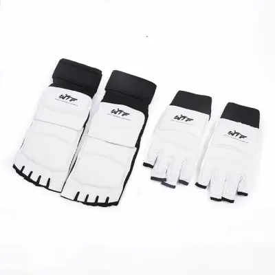 Rokavice in ščitniki za goleni za borilne veščine White XL