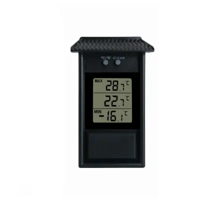 Elektronski termometer za zunanjo uporabo Black