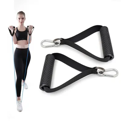 Par odpornih trakov z gumiranimi ročaji in vponkami