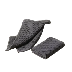 Vrhunska bombažna kuhinjska čistilna krpa iz satja DarkGrey