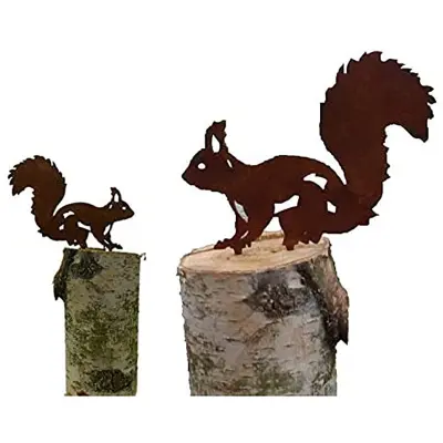 Vrtna vtičnica za dekoracijo veverica, 2 paketa