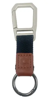 Moški vojaški avtomobilski obesek za ključe na pasu Black