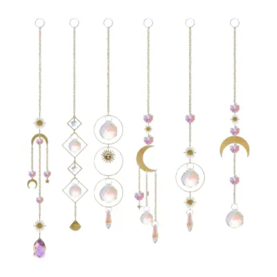 Kristalni okraski/viseči okraski, 6 kosov   luna