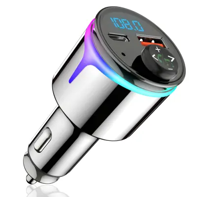 Avtomobilski polnilec Bluetooth 5.3 s hitrim polnjenjem QC3.0 in PD