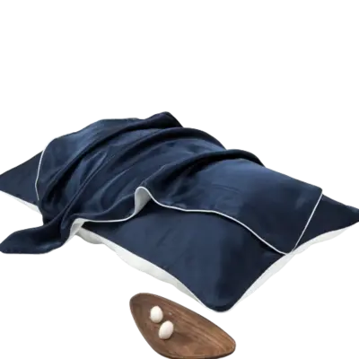 Prevleka za vzglavnik iz 100 % murvine svile NavyBlue