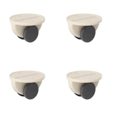 Vsestranska samolepilna in vrtljiva kolesa White