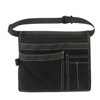 Torba za vrtno orodje, torbica za orodje iz blaga Oxford s pasom Black