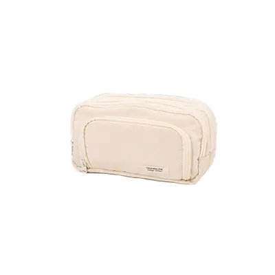 Torbica za pisalne potrebščine z okencem Beige