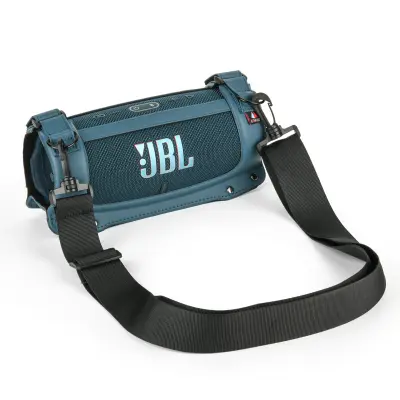 Zaščitna torbica za JBL Charge 4/5 s trakom - PU+EVA, modra