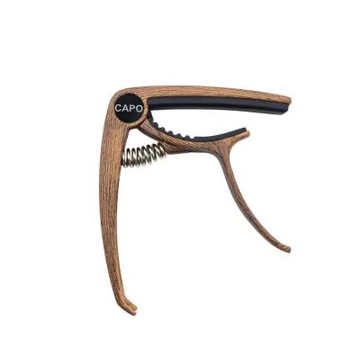 Capo kitara iz cinkove zlitine za akustične kitare Dark wood color