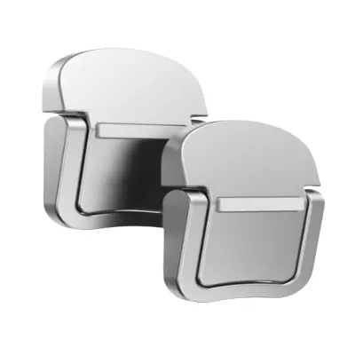 Mini kovinsko stojalo za prenosni računalnik v paketu 2 kosov Silver