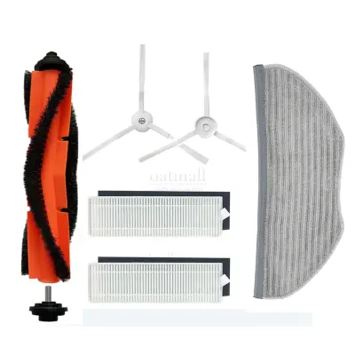 Dodatki za robotski sesalnik Xiaomi Mijia G1 MJSTG1, 1 glavna krtača, 2 stranski krtači, 1 krpa za brisanje, 2 filtra HEPA