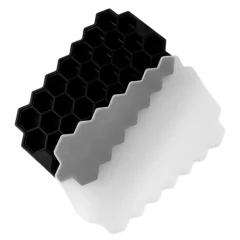Posoda za ledene kocke s pokrovom - 37 ledenih kock - 4 pak Black