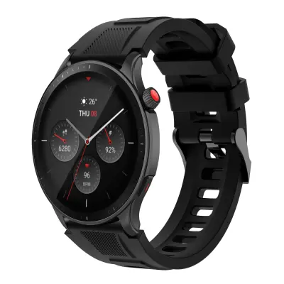 22 mm pašček za športno uro Black