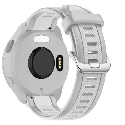 Silikonski pašček za pametne ure Garmin White 22 mm