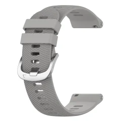 20 mm univerzalni silikonski pas za uro s križnim vzorcem za Samsung, Garmin, Huawei Grey