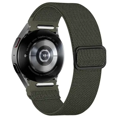 Pašček za uro Samsung, najlonski pašček za uro Samsung Watch 4/5/6 Green