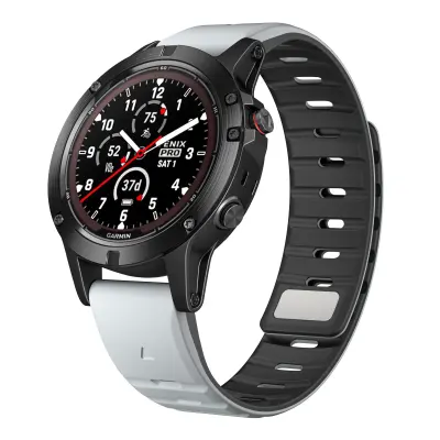 Garmin N54 Norman Magnetni Pašček za Uro Black+Grey 22 mm