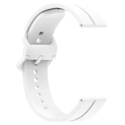 Nadomestni silikonski pašček za uro Haylou 22 mm White