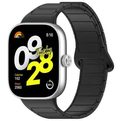 Silikonski pašček za uro za Xiaomi Redmi Watch 4/Mi Band 8 Pro Black