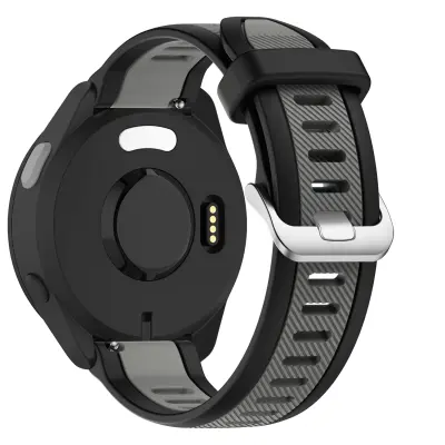 Silikonski pašček za pametne ure Garmin Black 20 mm