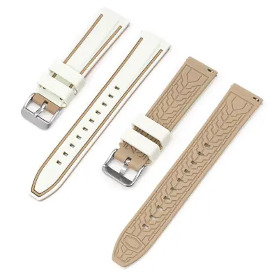 Mehak silikonski trak za Omega x Swatch MoonSwatch Brown+Beige