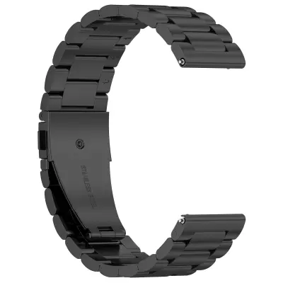Pašček za uro iz nerjavečega jekla za Huami Amazfit BIP 5 - 22 mm Black