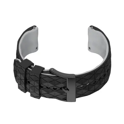 Silikonski trak za Suunto 9 & 7 Black+Grey
