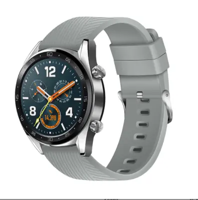 Silikonski pašček za uro za Huawei GT4/Samsung Galaxy Watch 4 Grey 22 mm